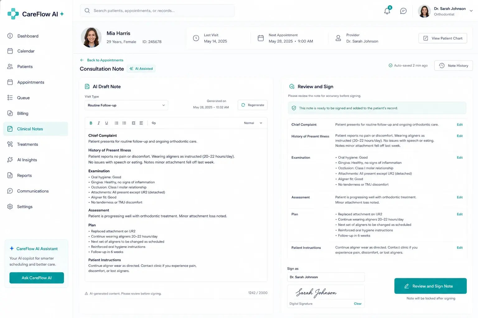 CareFlow AI — Human-in-the-Loop Clinic & Hospital Operating System screenshot 1