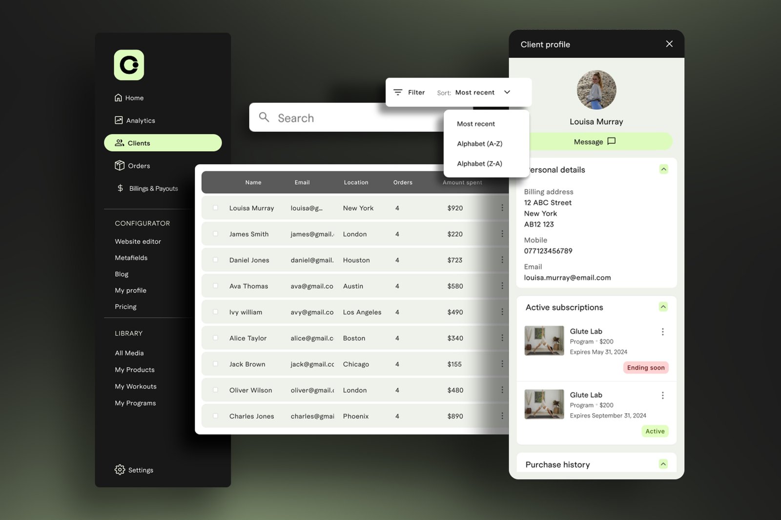 All-in-One SaaS for Fitness Brands screenshot 4