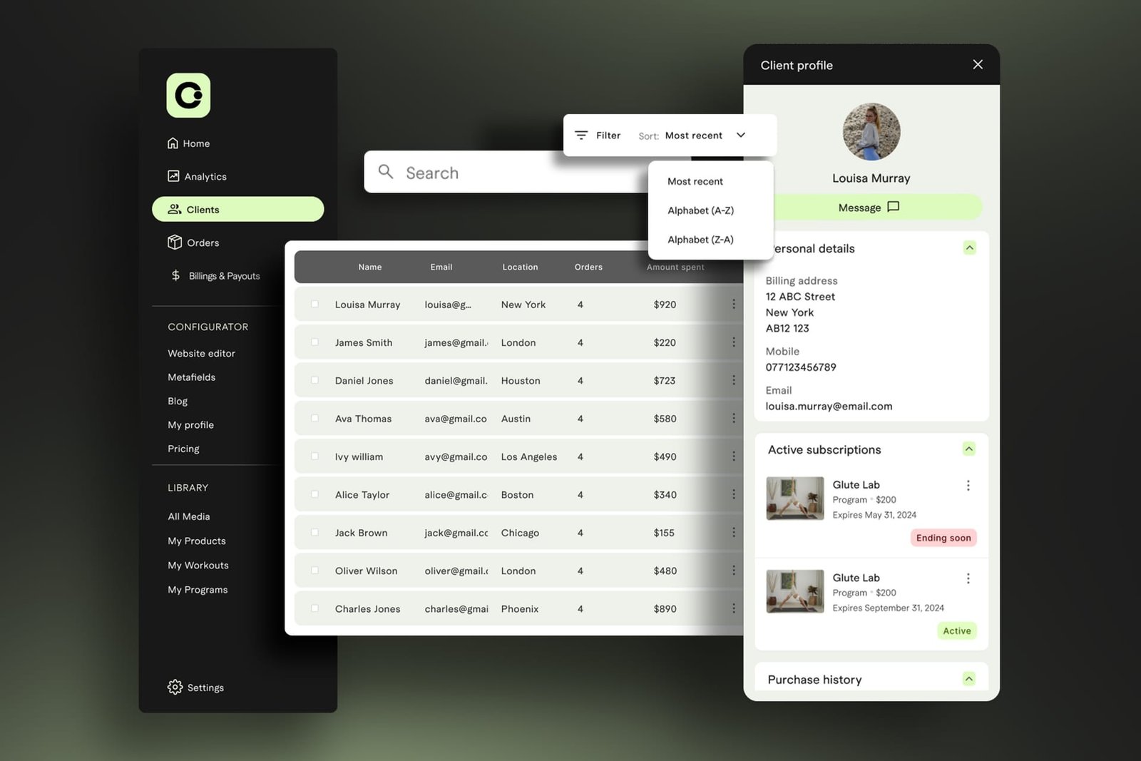All-in-One SaaS for Fitness Brands screenshot 4