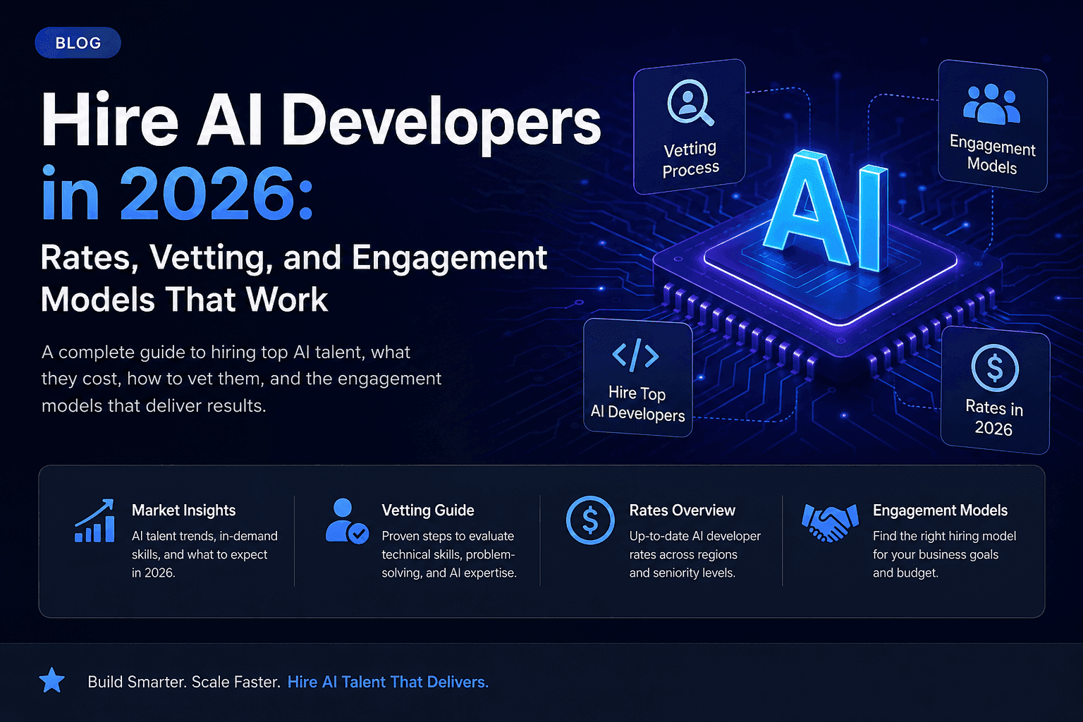 Hire AI Developers in 2026: Rates, Vetting, and Engagement Models That Work