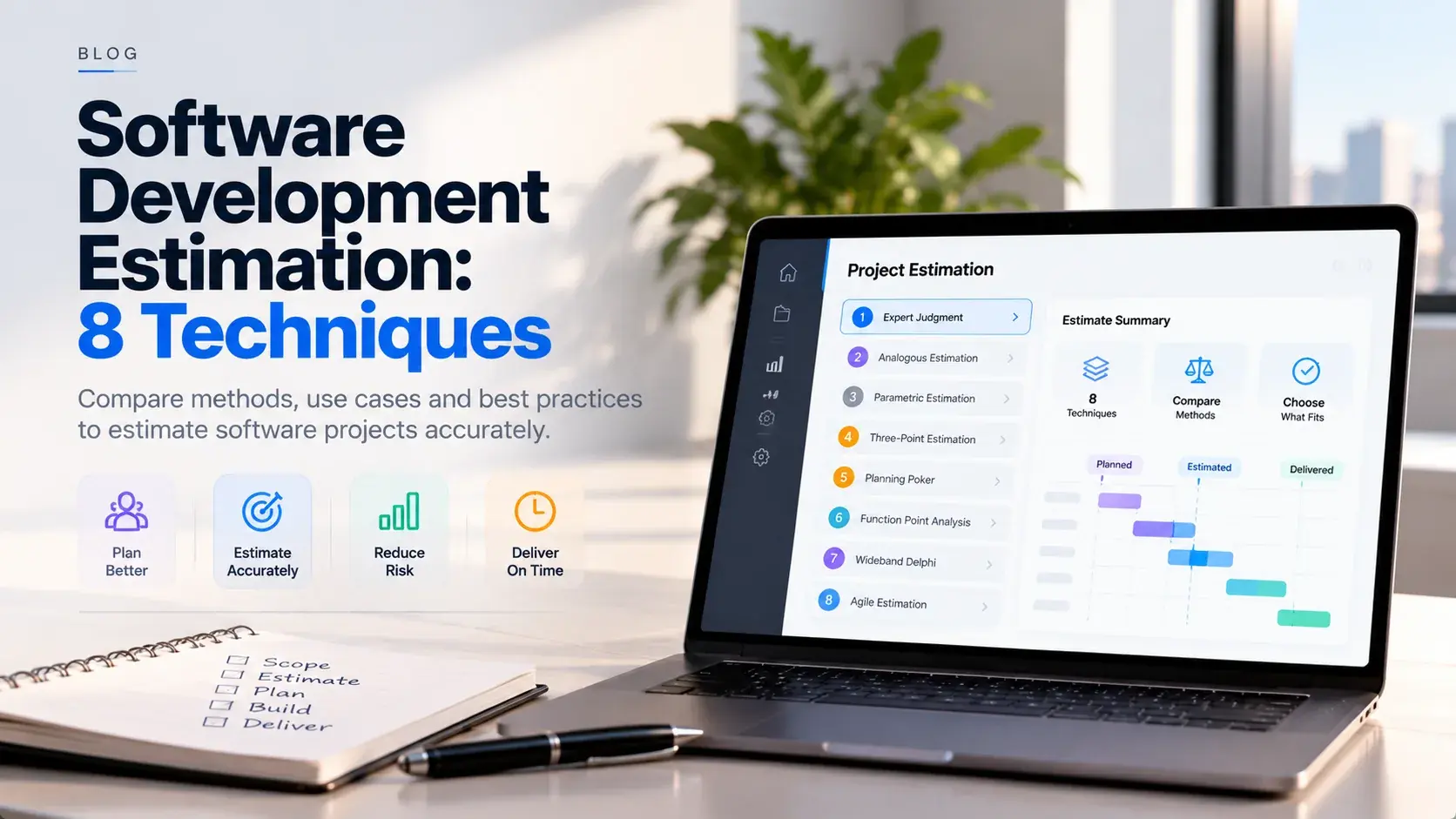 Software Development Estimation: 8 Techniques, Accuracy Ranges and a Free Template