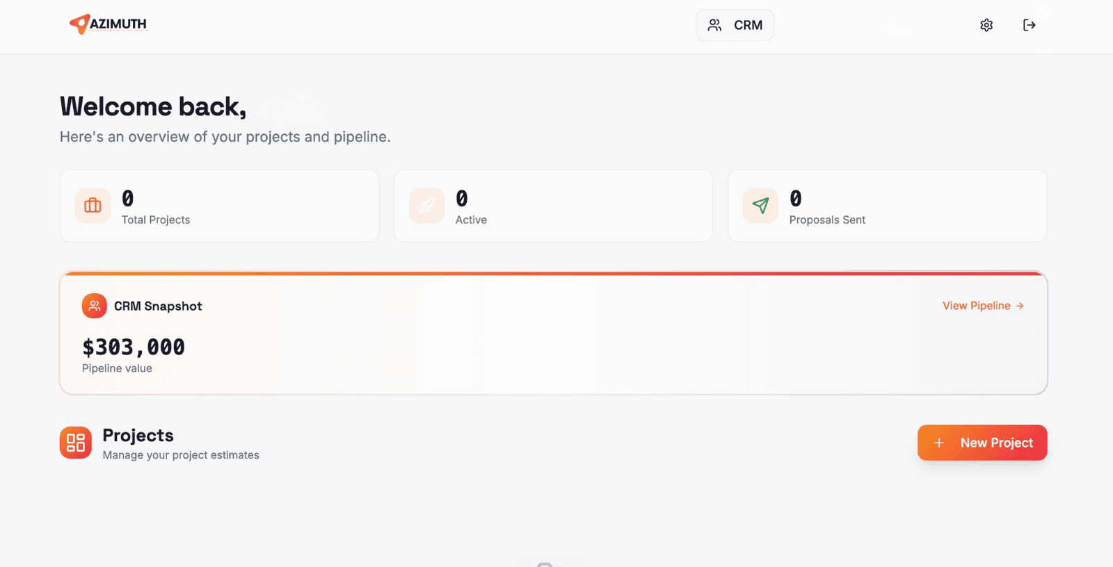 Azimuth — AI-Powered Project Estimation & Proposal SaaS screenshot 3
