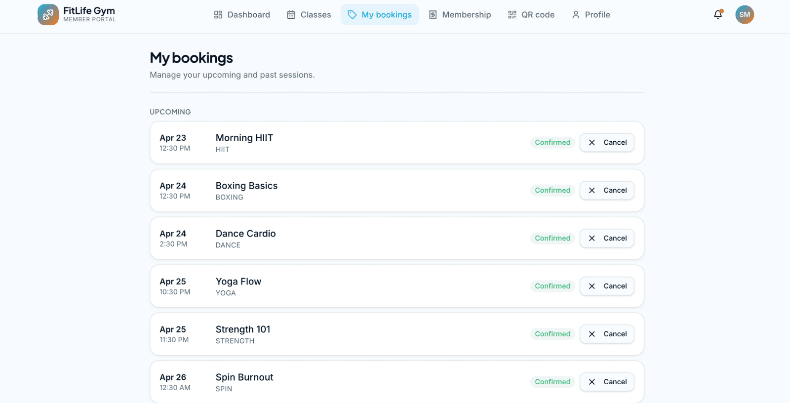GymApp — Fitness & Gym Management SaaS screenshot 7