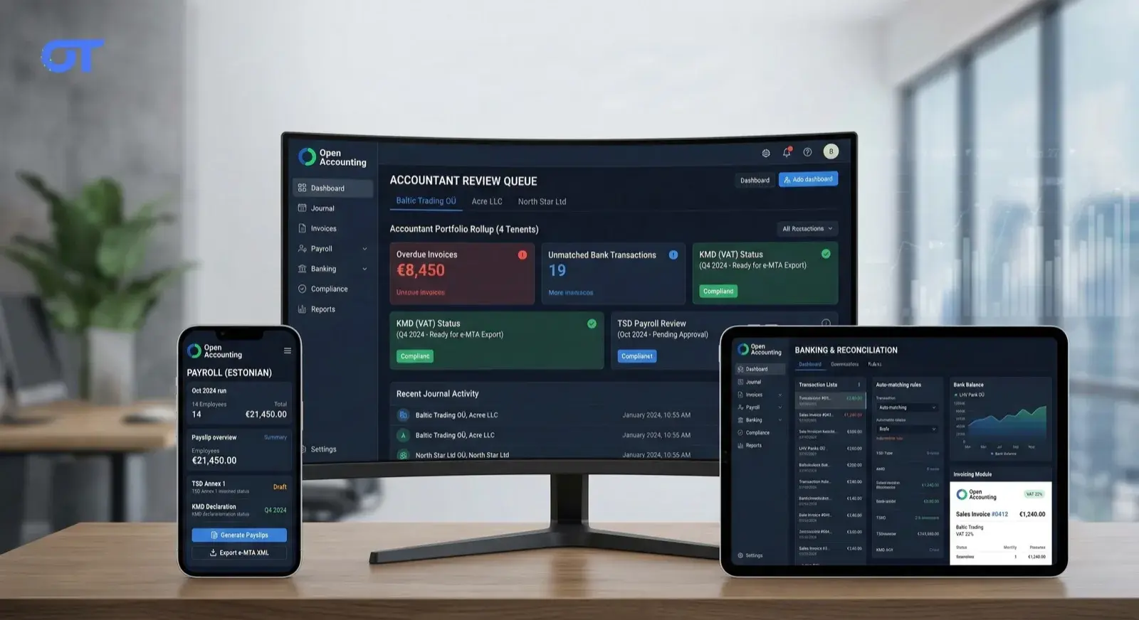 Open Accounting — Multi-Tenant FinTech SaaS for Estonian SMBs