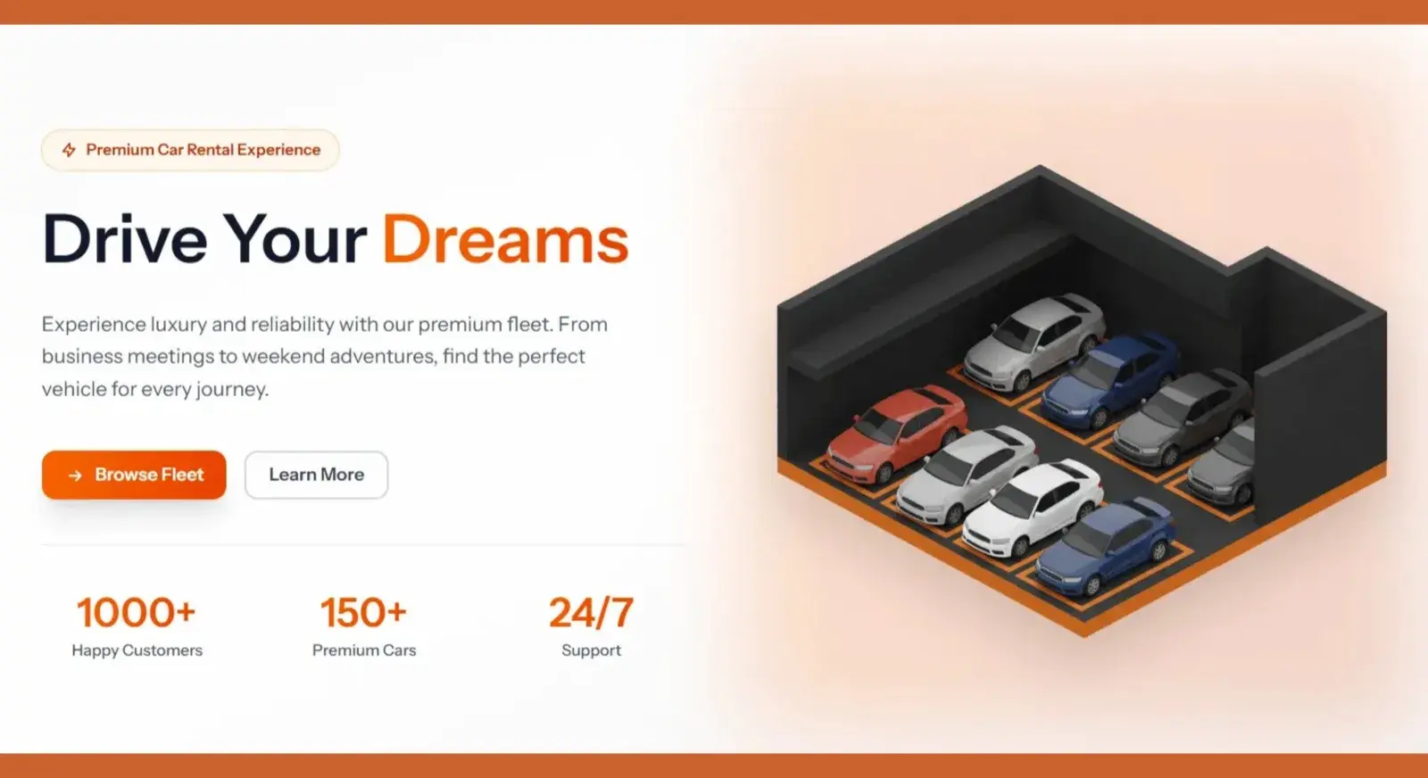 Rent A Car — Full-Stack Car Rental Management Platform screenshot 1
